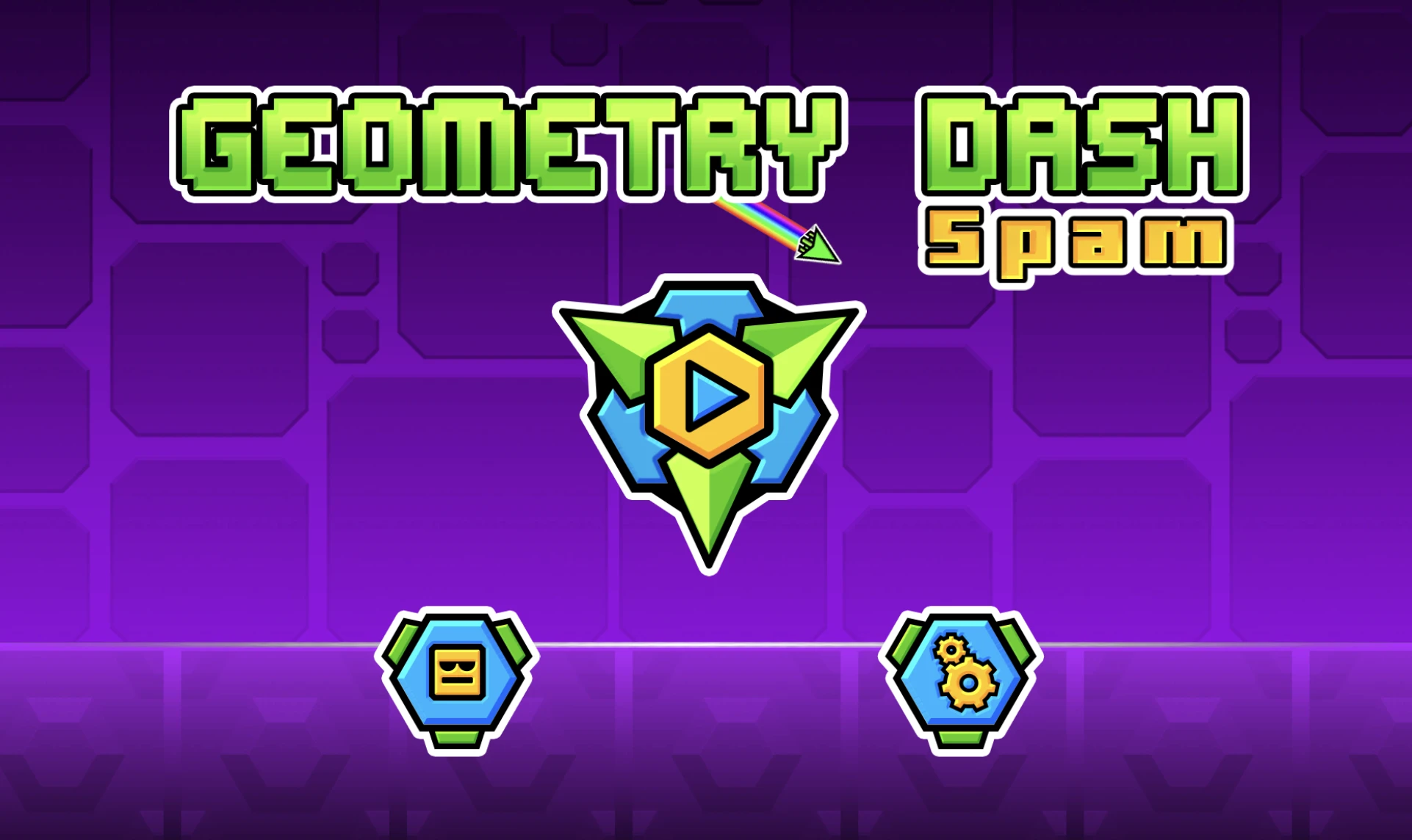 Screenshot of Geometry Dash Wave available on the Drift Boss arcade hub catalog